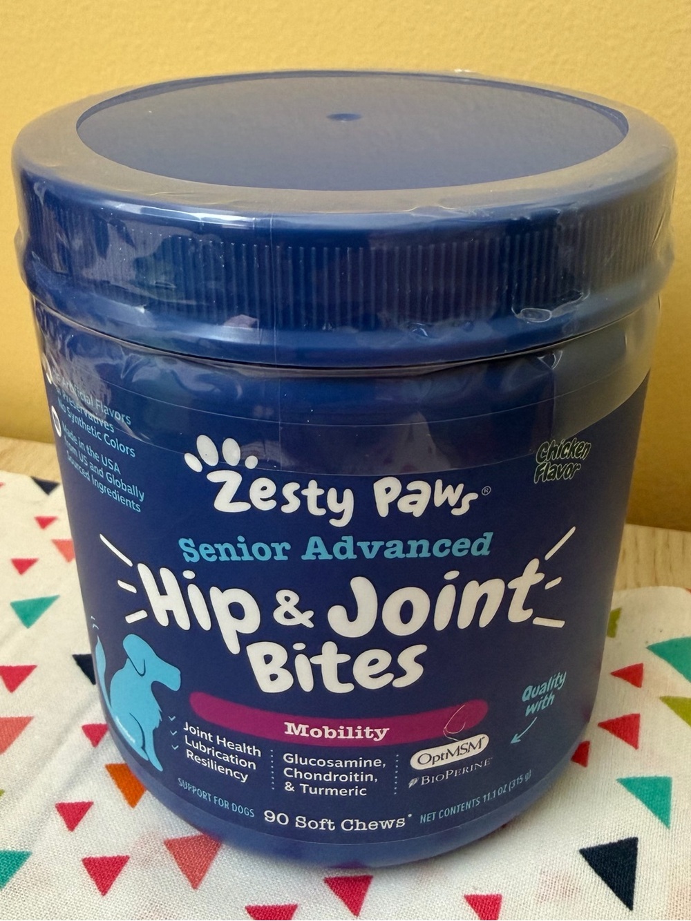 Zesty Paws Advanced Hip & Joint Mobility Bites for Dogs 90 Soft Chews EXP: 4/27